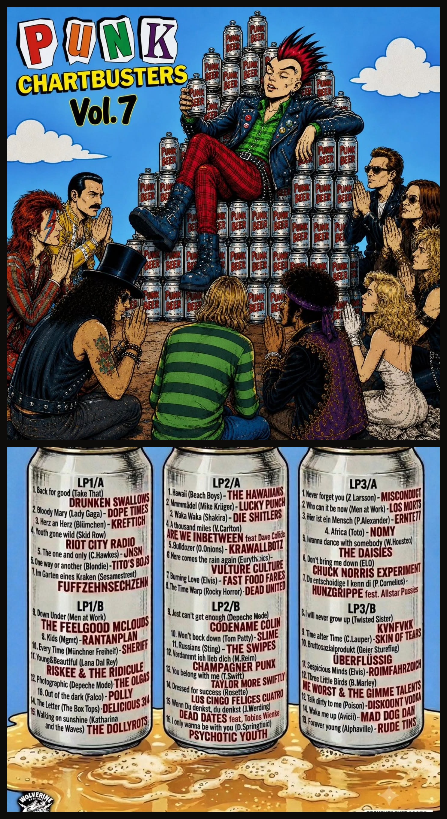 Komplette Trackliste zu Punk Chartbusters Vol. 7