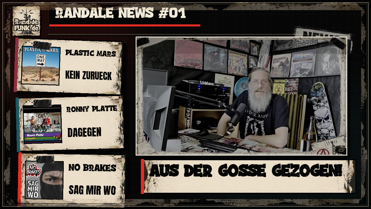 Thumbnail zu RandaleNEWS 01 mit Burg im Studio und den Bands Plastic Mars, Ronny Platte und No Brakes