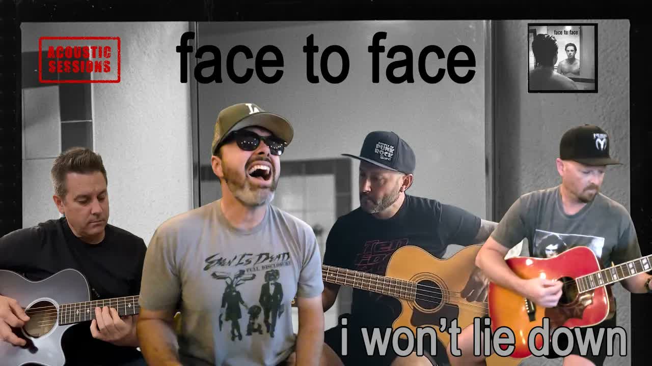 Videostill zum akustischen Face-To-Face-Cover I Won't Lie Down von BrokeSingerCris und Freunden